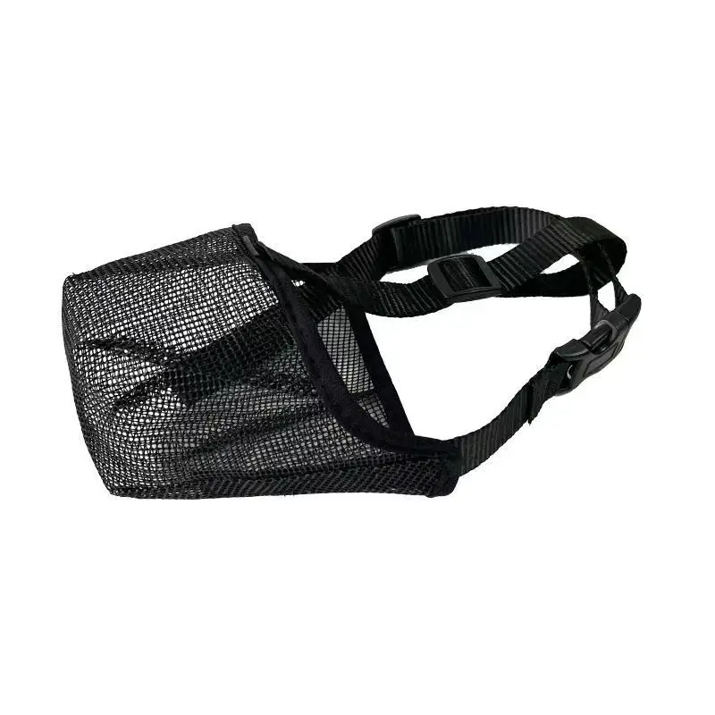 NEW Dog Mouth Cover Mesh Large Dog Breathable Mesh Anti-eating Barking Golden Retriever Mouth Cage Bite-proof Pet Mask view 6