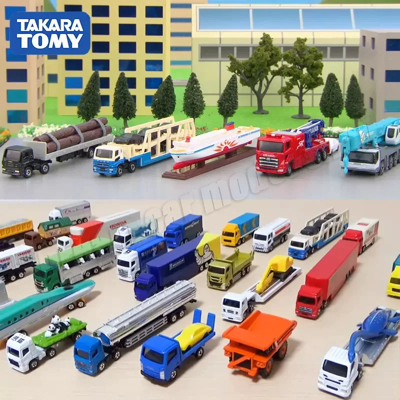 TOMICA, caja larga, motor de bomberos Osaka, autobús urbano, vehículo de rescate, vehículo de transporte, modelo de grúa, colección de coches, coches de juguete, regalos al por mayor