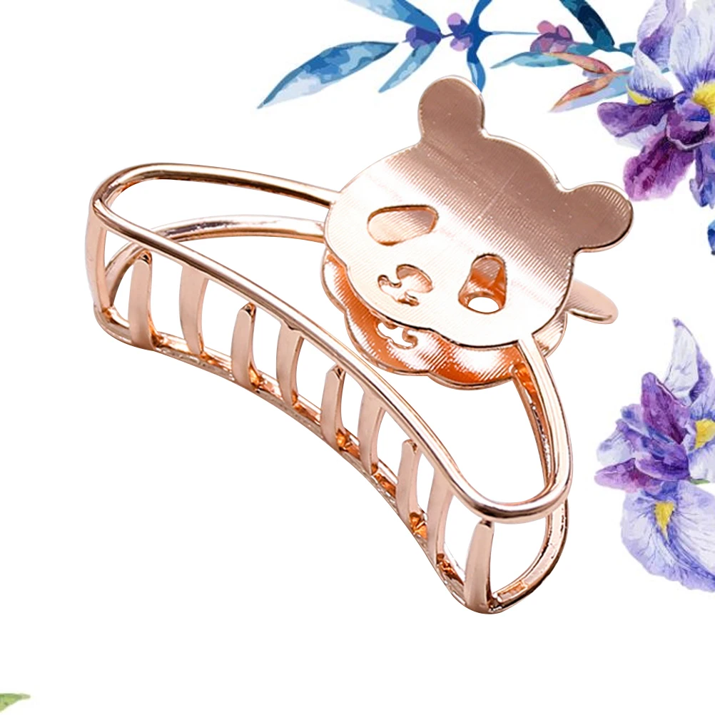 

Cartoon Design Snap Hair Barrettes for Women Hairpin Easy Wear Panda Clip Cute Clips Styling Tool