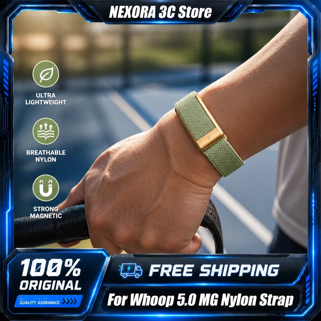 mg-peak-sport-nylon-woven-band-for-whoop-50-40-accessories-elastic-replacement-strap-with-w-logo-metal-connector-frame