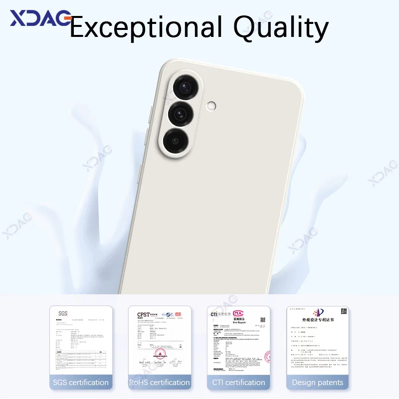 삼성 갤럭시 A36 SamsungA36 5G 360 소프트 럭셔리 스퀘어 액체 실리콘 뒷면 커버 방수 가방에 대한 원래 휴대 전화 케이스