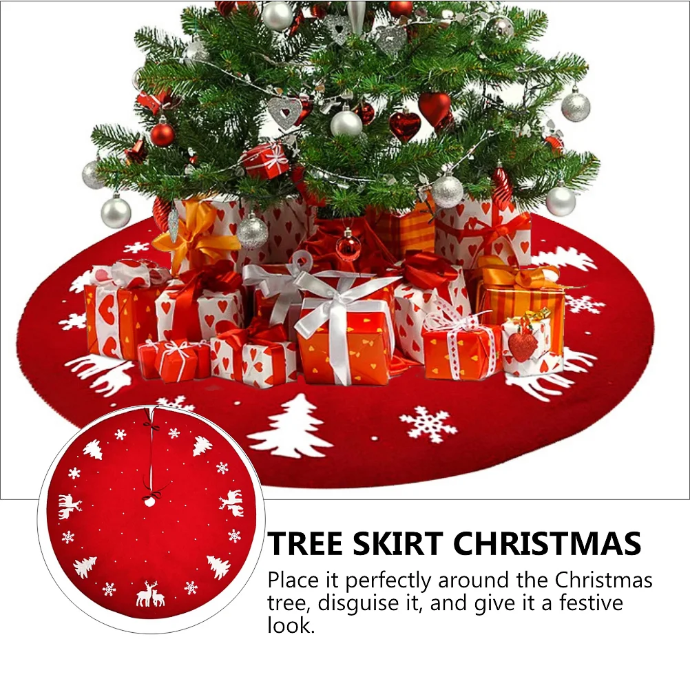 Árvore de natal saia rústica capa inferior saias grandes acessório pano tapete decoração avental de natal decorar