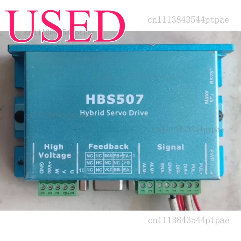 A closed-loop stepper driver: hbs507, dc18-50v power supply, maximum peak 7a; motor 573hbm10-1000, torque 1n・m.