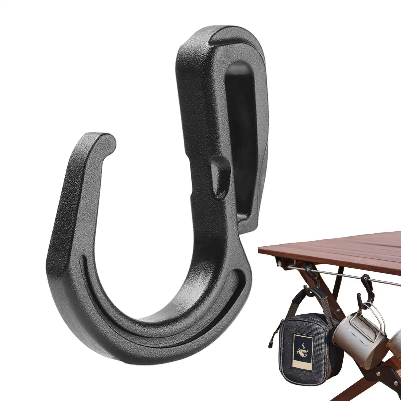 Small Carabiner Clip Space Saving Adjustable Storage Heavy Duty Hooks Camping Organizer for Outdoor Hiking Cycling Camping
