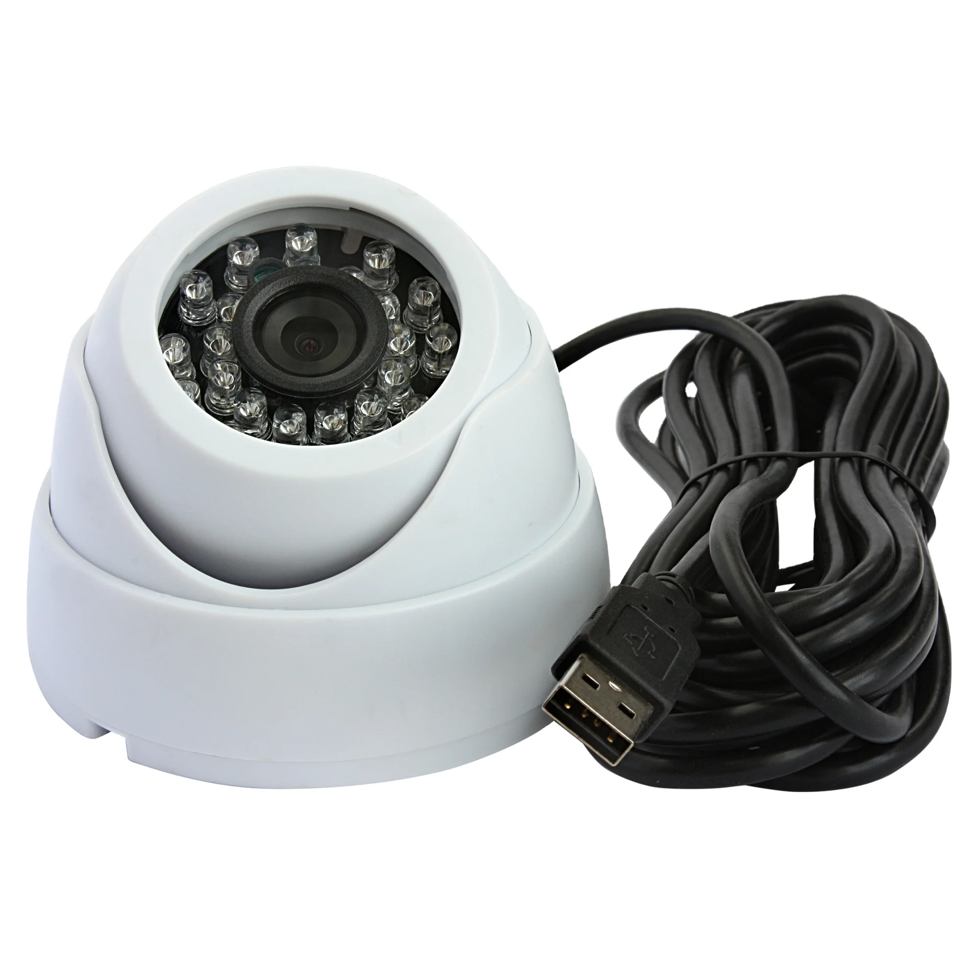 

1MP HD 720P Waterproof USB Dome Camera Infrared with IR CUT and IR LED for Day and Night Vision for Baby & Pet Monitoring