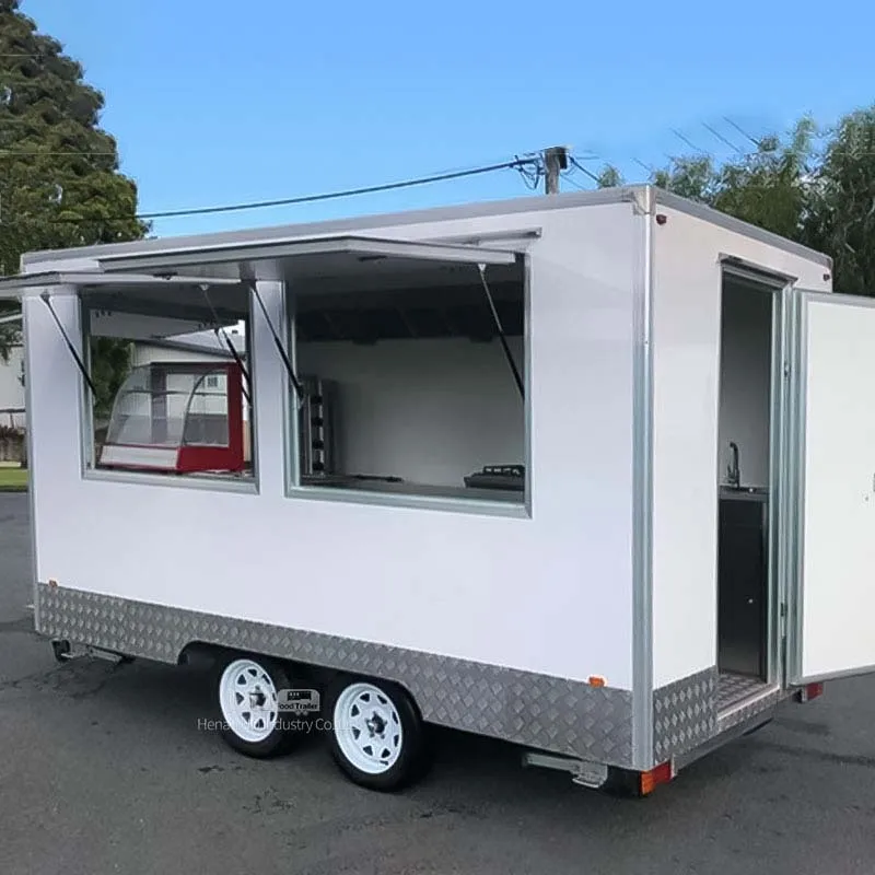 工場デザイン高速食品トレーラーモバイルキッチンアイスクリームホットドッグカート食品トラックカスタム