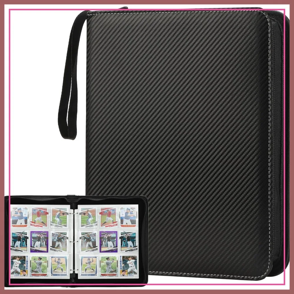 

Premium 720 Pocket Trading Card Binder, 9-Pocket Double Sided PU Leather Album for MTG, TCG, Sports Cards