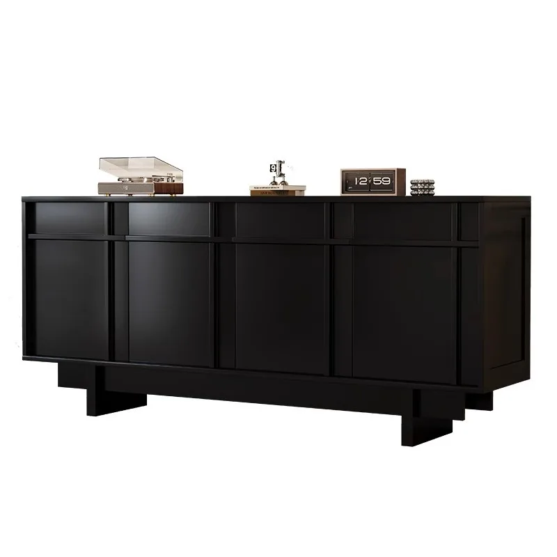 

French retro solid wood TV cabinet living room home storage locker bedroom room medieval high TV cabinet