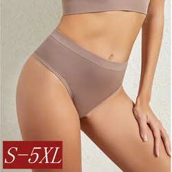 Seamless Panties Women Thongs Low Rise G-stringe Female Breathable Sports Underpants Sexy Lingerie S-5XL Comfort Intimates