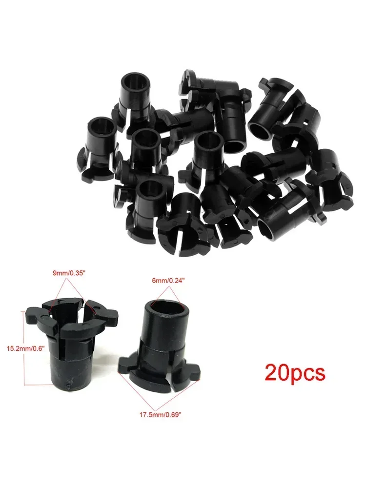 20 قطعة مشبك برغي المصباح 63121378369   لسيارات BMW E30 E34 E24 E32 كشافات أمامية للسيارة تعديل مشبك لولبي ملحقات إضاءة السيارة