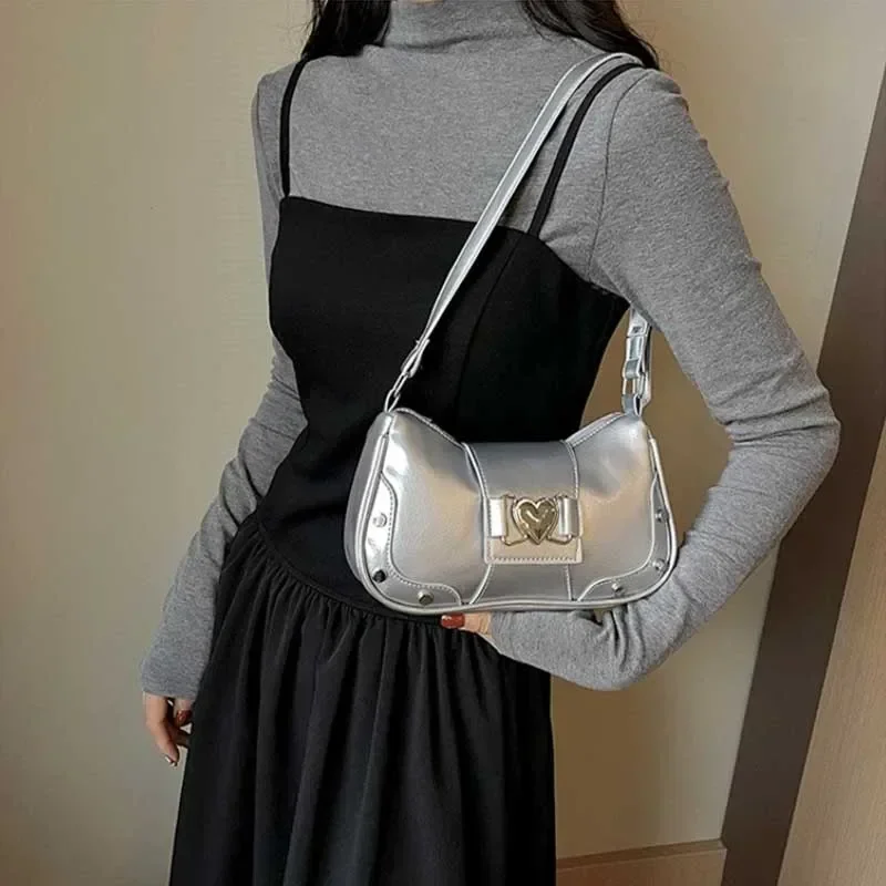 Fashion Women Shoulder Bag Y2K Armpit sac Luxury Design bolso Pleated Underarm bags Solid Color Messenger Bags Hobos Handbags 가방