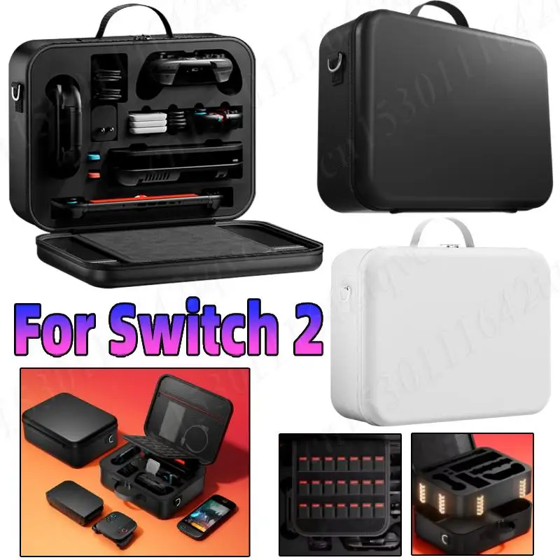 

Travel Carrying Case for Nintendo Switch 2 Accessories Protective Large Capacity Portable Storage Bag Hard Shell Carrying Bags