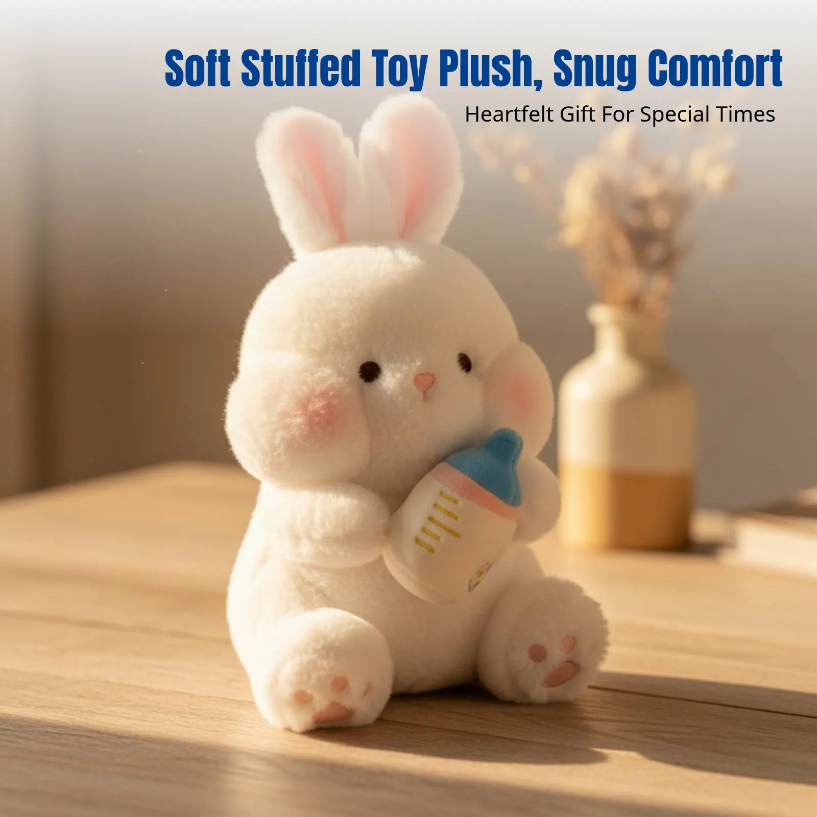 

Плюшевая игрушка-кролик в бутылочке, мягкая подушка-обнимашка в виде зайчика, популярный подарок на день рождения для девочек 2025 года