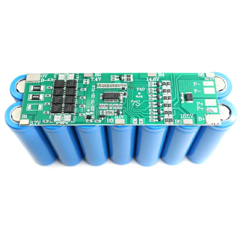 SQPP-7S 24V Continuous Current 30A Lithium Battery Protection Board Tea Picker Protection Board Lawn Mower Protection Board