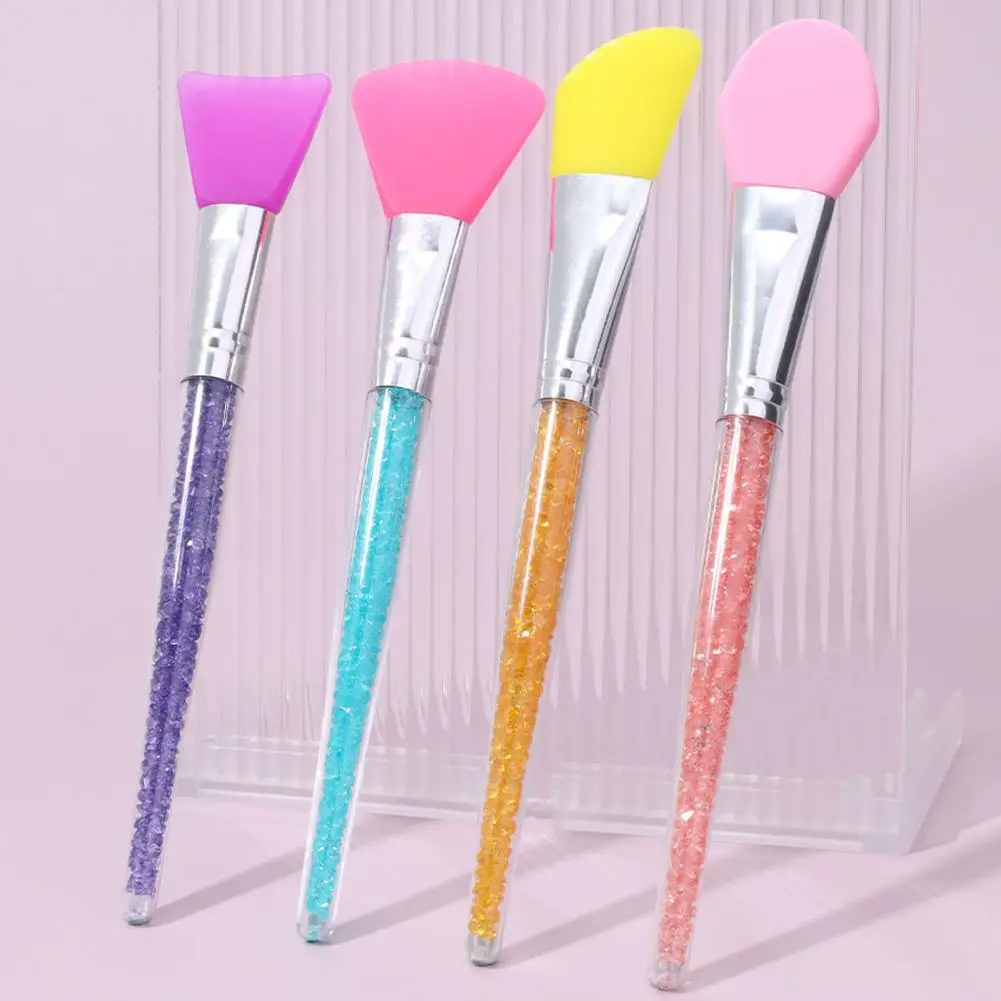 Makeup Face Masque Brush Soft long Handle Face Masque Silicone Masque Applicator Multi-Function Makeup Tool
