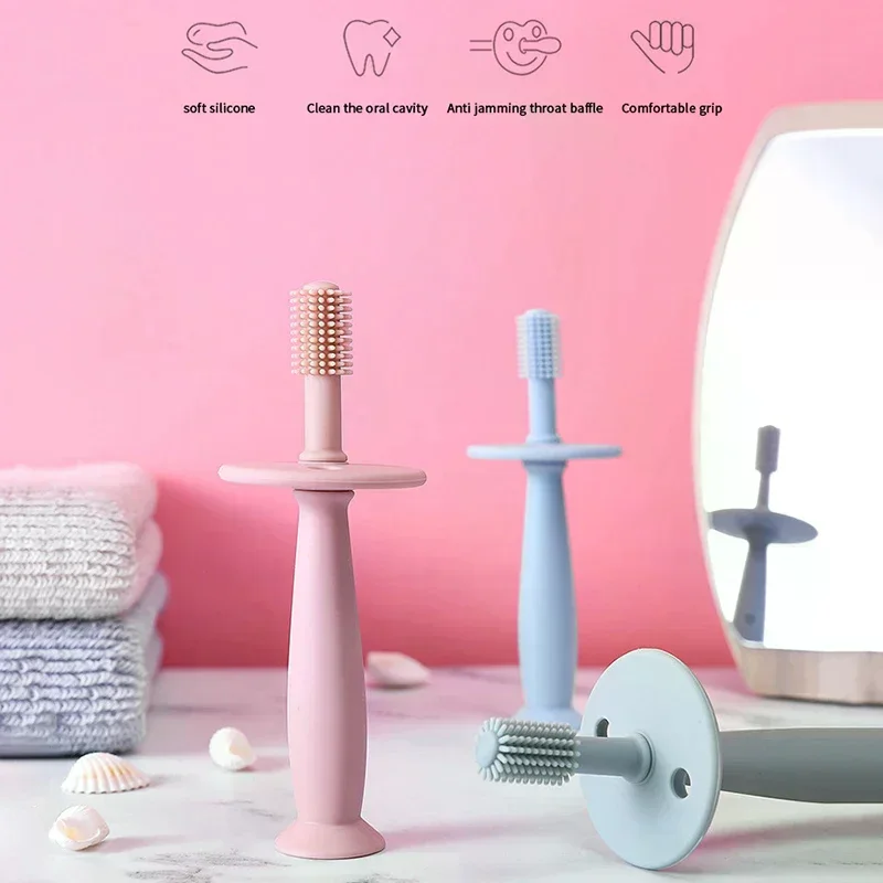 

1 шт. детская зубная щетка на палец, мягкая силиконовая щетка для чистки зубов младенцев, пищевая силиконовая щетка Bebes, уход за полостью рта, детские товары