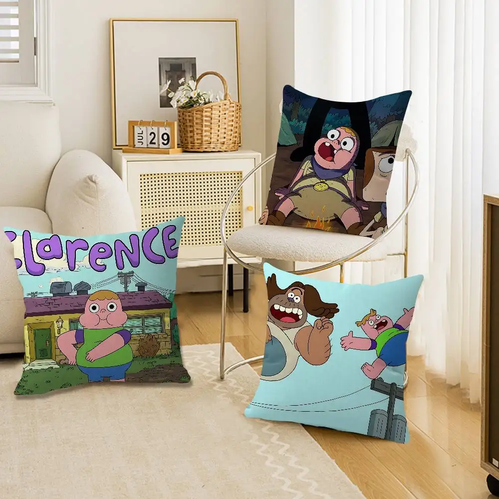 Classic Cartoon C-Clarence Cushion Cover Polyester Sofa Cushions Decorative Throw Pillows Home Decoration Pillowcover