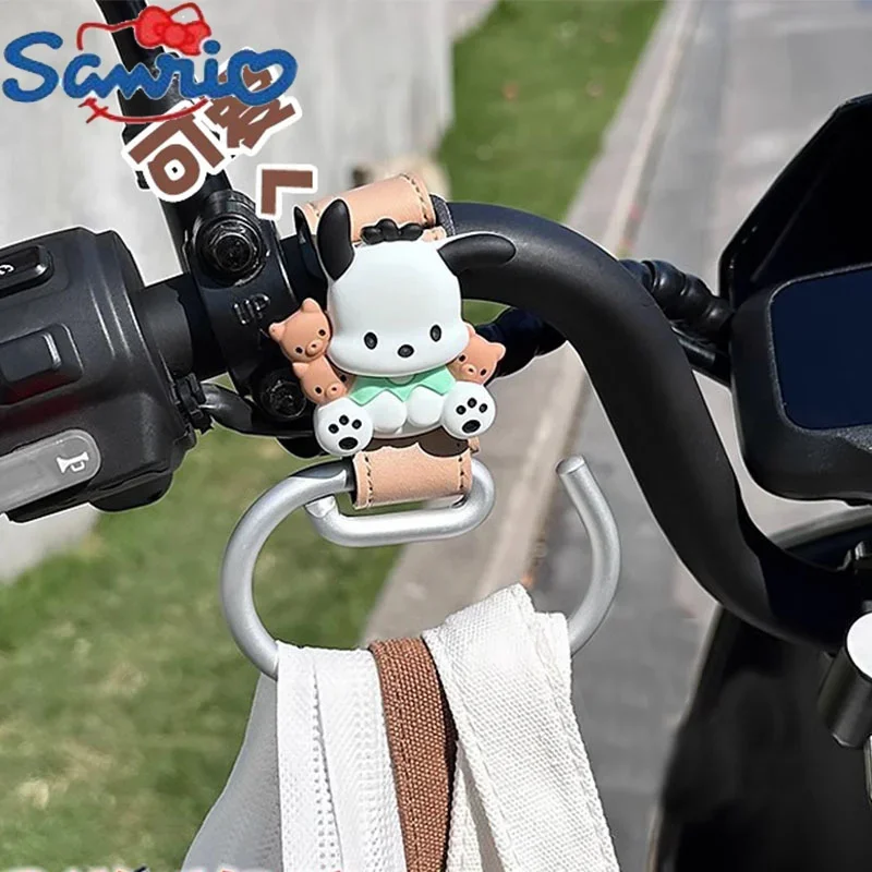 

Bike Hooks Kawaii Sanrio Cinnamoroll Punch-free Pedals Motorcycle Helmet Hooks Cute Pochacco Multi-purpose Portable Wholesale