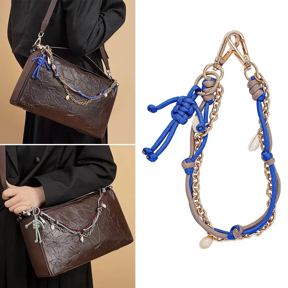 

New Braided Rope Hand-woven Bag Pendant Chain Mini Robot Fashion Cellphone Rope Key Pendant Multi-functional Clothing Accessory