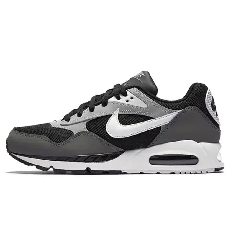 Nike Air Max 90 Anti Slip And Durable Leather Simple And Comfortable Anti Slip Low Cut Life Casual Shoes For Men Silver Grey