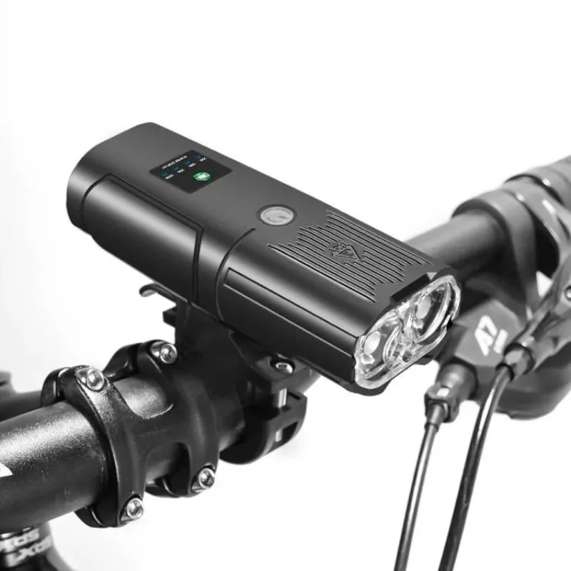 10000 mAh intelligent induction bicycle headlight LED three-in-one lamp charging