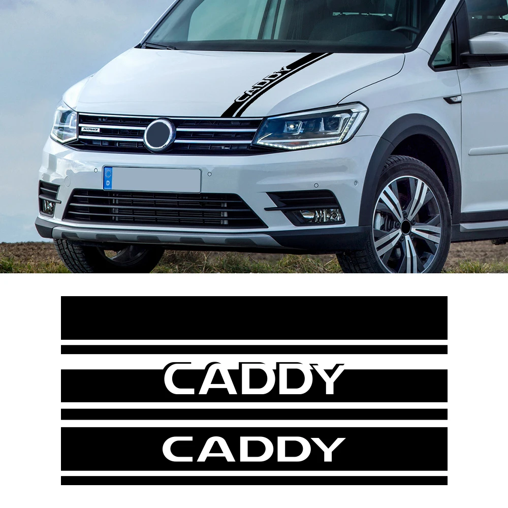 Auto-Hauben-Aufkleber für Volkswagen VW Caddy MK1 MK2 MK3 MK4 4 3 2 Maxi Kombi Camper Van Abdeckung Motor Vinyl Aufkleber Zubehör