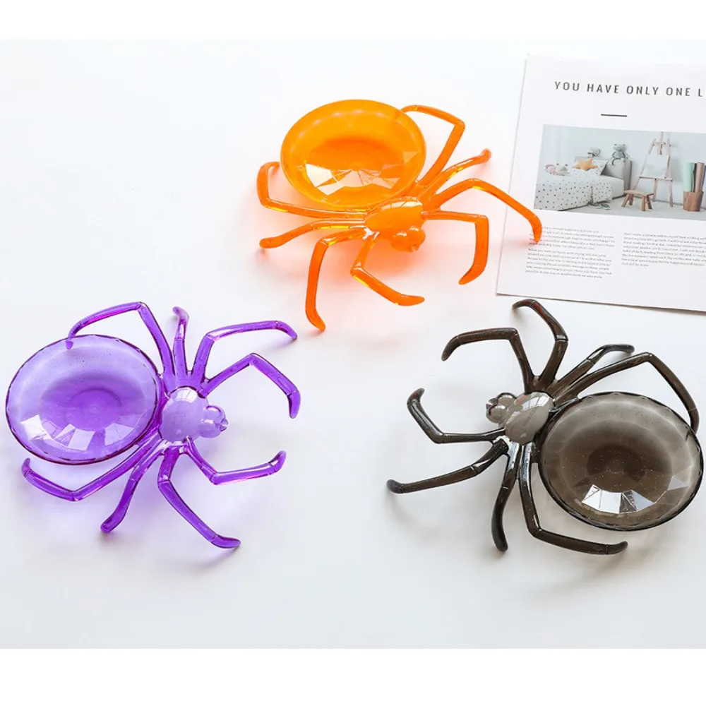 Decoration Spider Shape Halloween Candy Bowl Exquisite Plastic Snack Storage Props Standing Multifunctional Fruit Bowl Festival