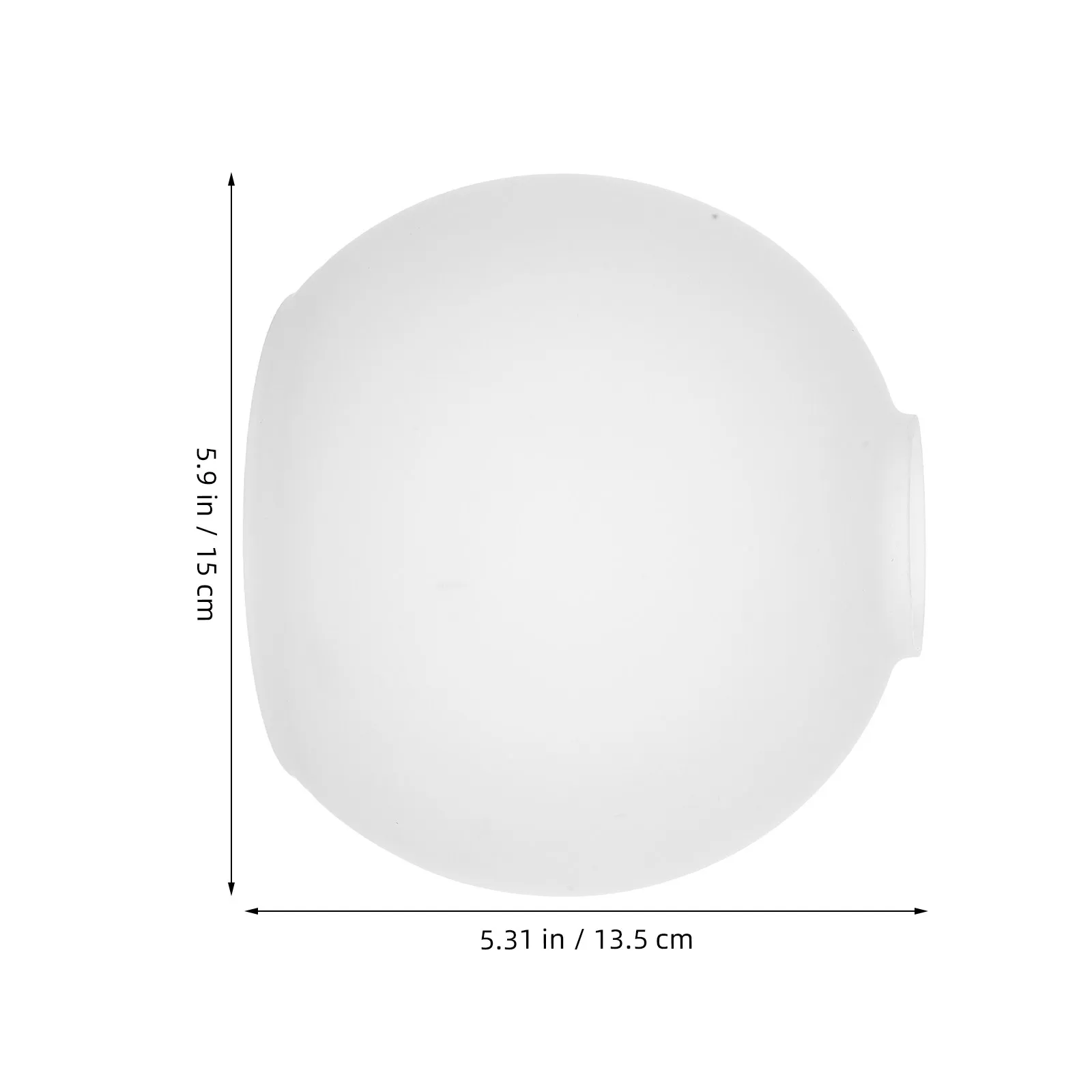 2Pcs Glass Lamp Shade White Round Globe Diffuser for Table Lamp Pendant Light Ceiling Wall Fixture Replacement Soft Warm