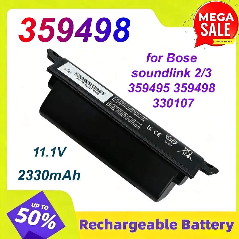 2330mAh 359498 11.1V Battery for BOSE Soundlink 2 3 359495 359498 330107 404600 414255 Bluetooth Speakers Replacement Battery