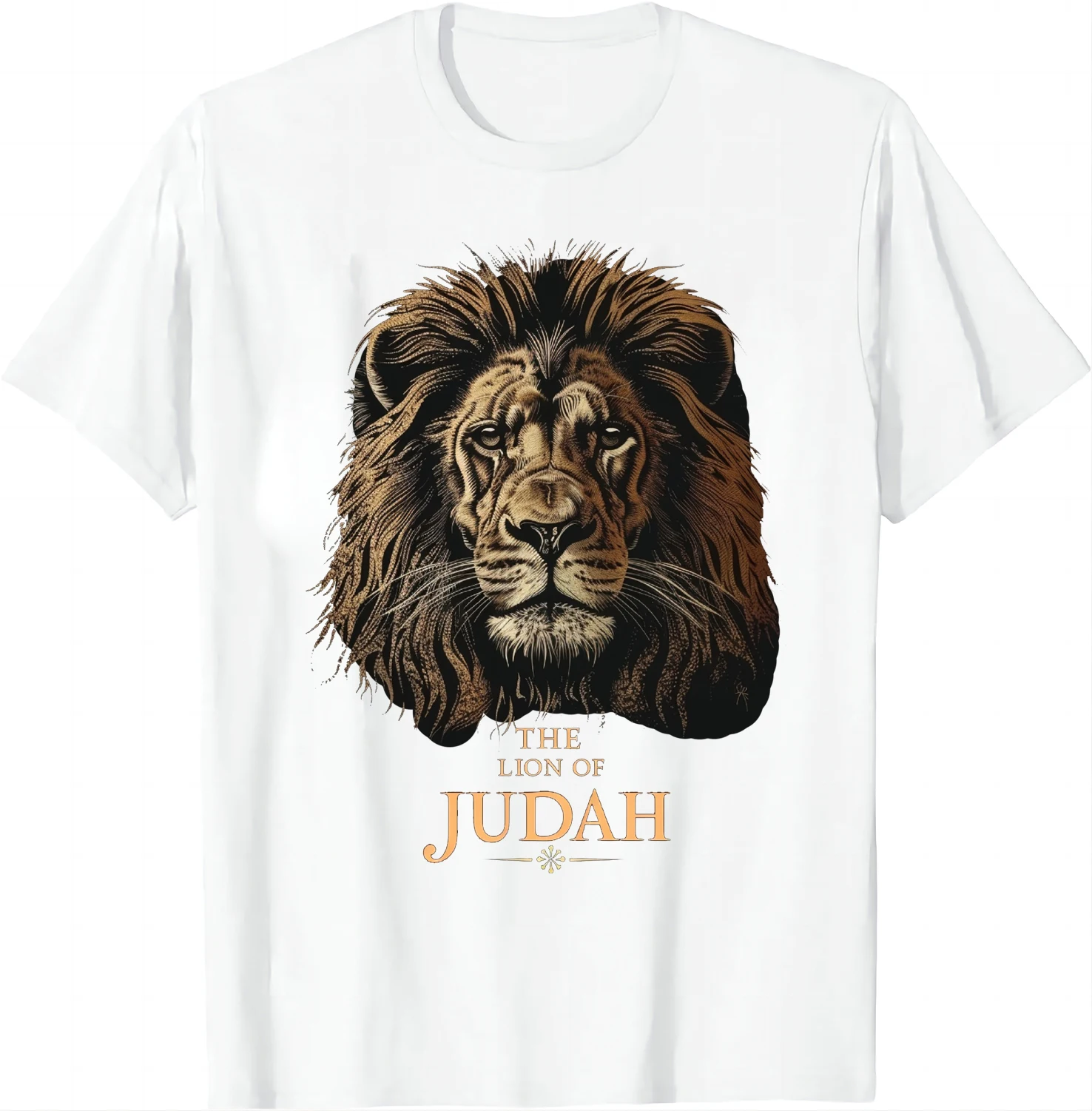 Jesus Lion of Judah Christian Gift for Men Women T-Shirt  Vintage T Shirt  Animal Tops  Ropa Hombre