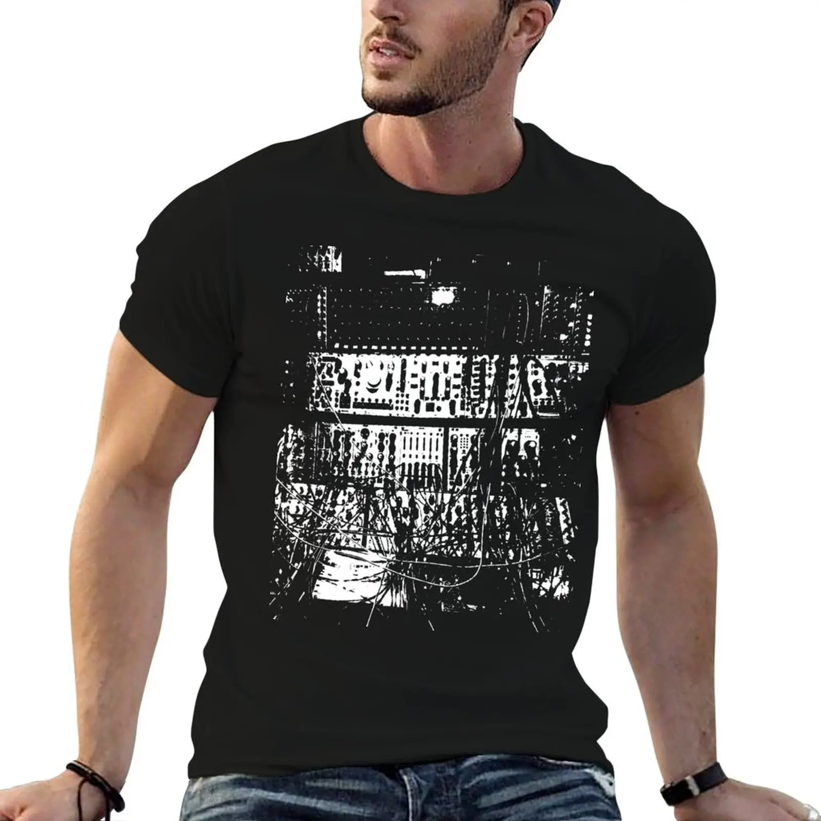 modular synthesizer T T-Shirt t shirts for man graphic vintage man t shirt cotton T-Shirt
