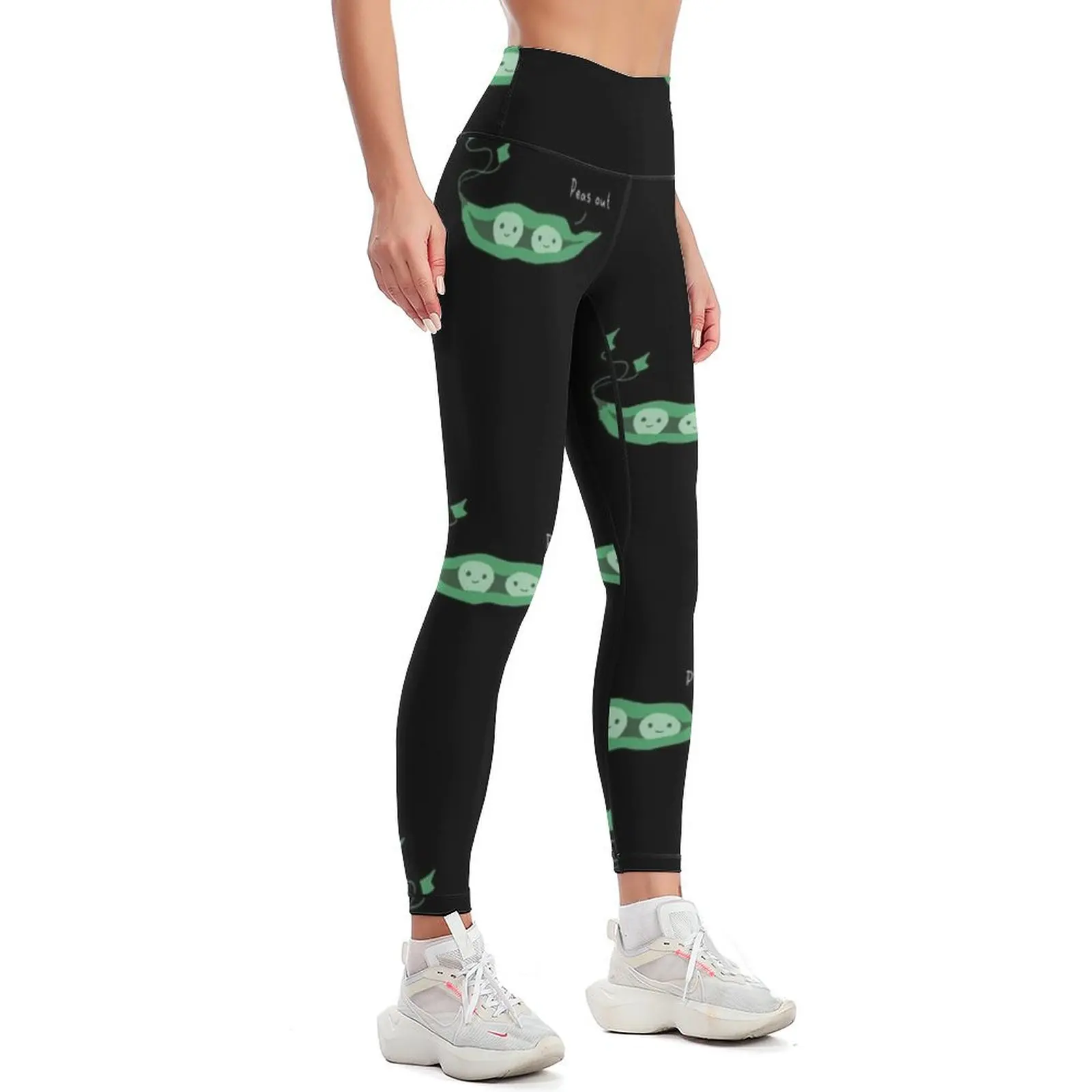 Peas out Leggings Women's high waist workout shorts Womens Leggings