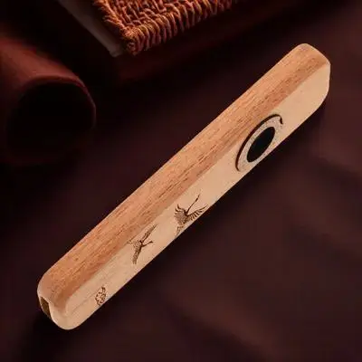 Black Walnut Wood Kazoo for Adults Premium Handcrafted Beginner Friendly Portable Musical Instrument for Party Performance