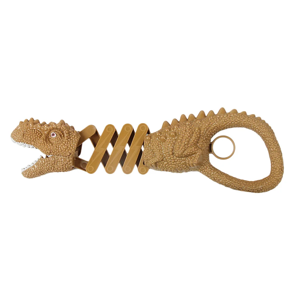 Dinosaur Telescopic Clip Childrens Toys Spring Trick Tricky Kids Interactive Retractable Chew Plaything Pvc for Catapult