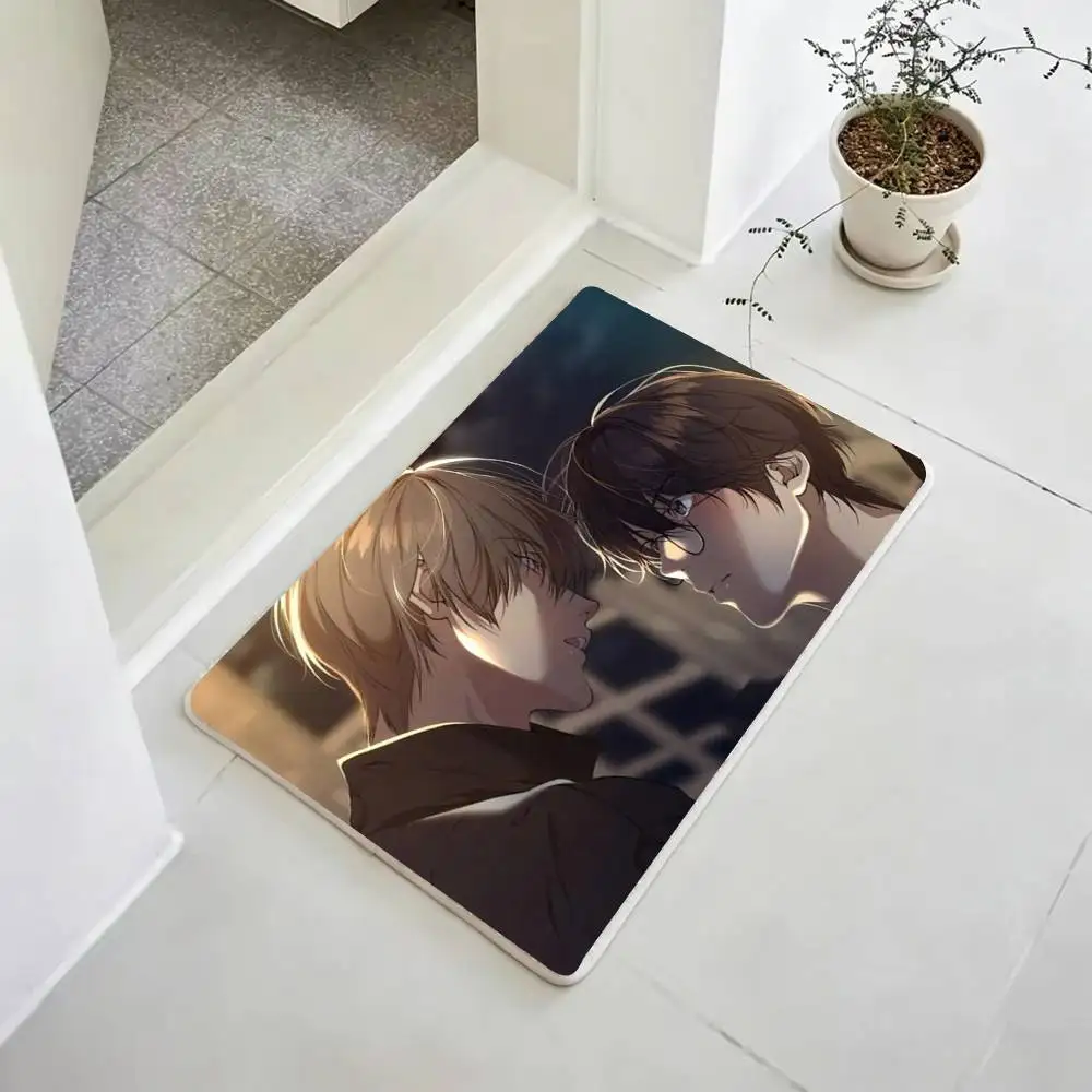 L-Lost in the Cloud Floor Mat Bathroom Absorbent Mat Rugs Simple Door Dirt-resistant Mat Home Kitchen Mat
