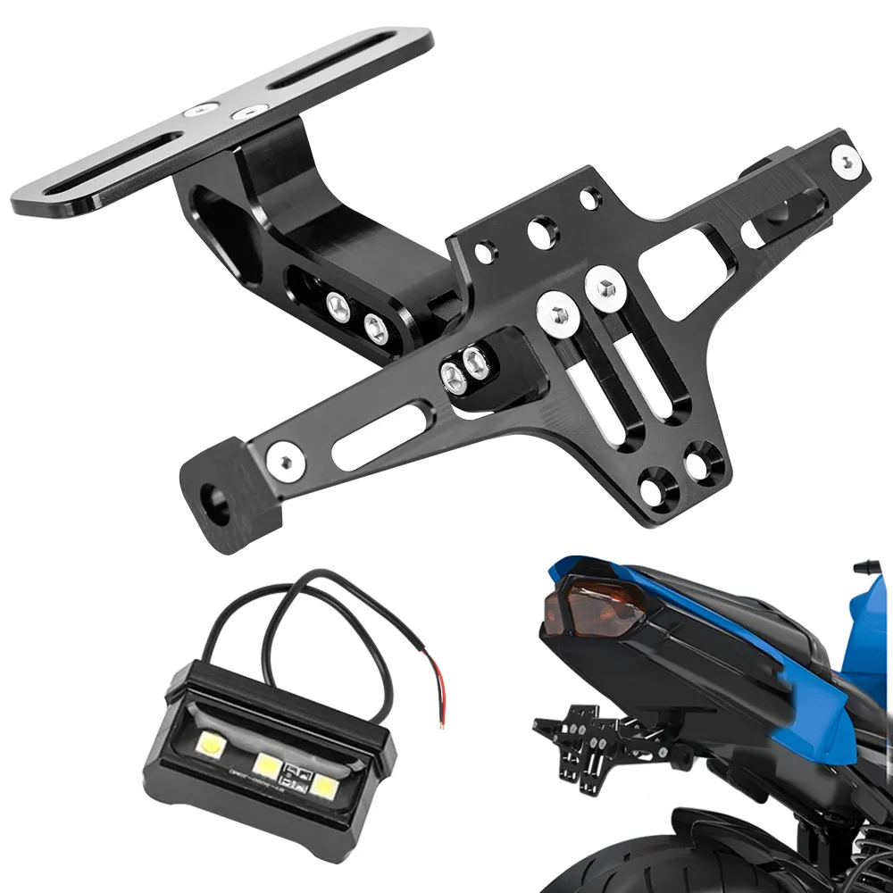 Motorcycle License Plate Bracket Fender Eliminator Universal Motorcycle Tail Tidy Motorcycle Number License Plate Mount Holder