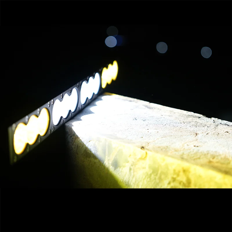 Combo Beam giallo e bianco Dual-light Bar Light Off Road Pickup 12V 24V per auto 4x4 Truck ATV SUV barra luminosa di guida a LED ausiliaria