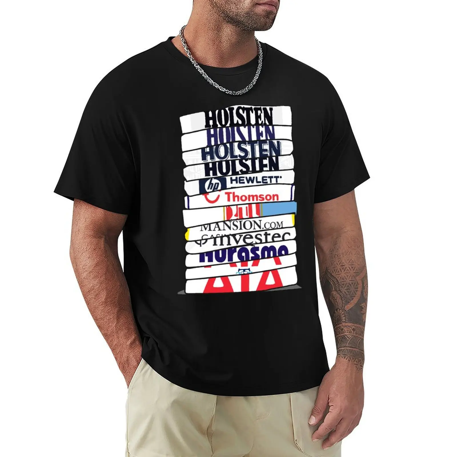 Tottenham Home Stack T-Shirt Large Size Short Sleeve T-Shirt