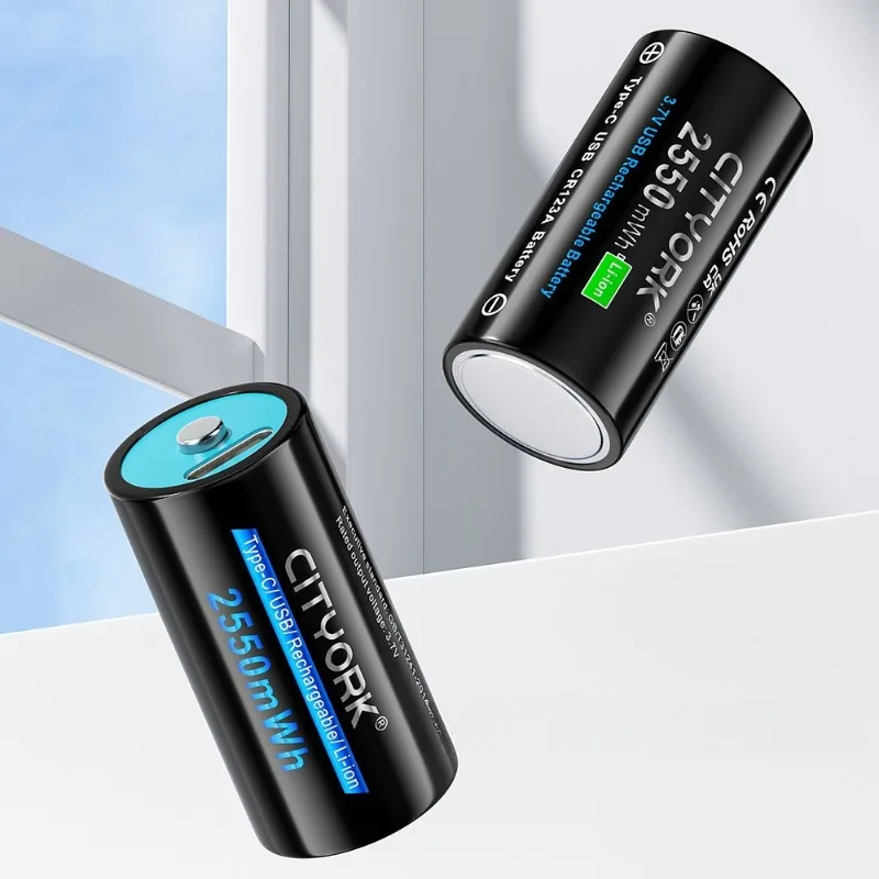 CR123A CR123 RCR123 RCR123A LED 손전등 3.7V 2550mah 배터리 용 USB Inport가있는 16mmX35mm 충전식 배터리