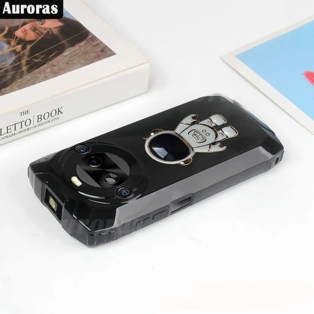 For Blackview BL9000 Pro Case Astronaut Holder Ultra-Thin Silicone Shockproof Shell For BL9000 Blackview BL9000pro Back Cover