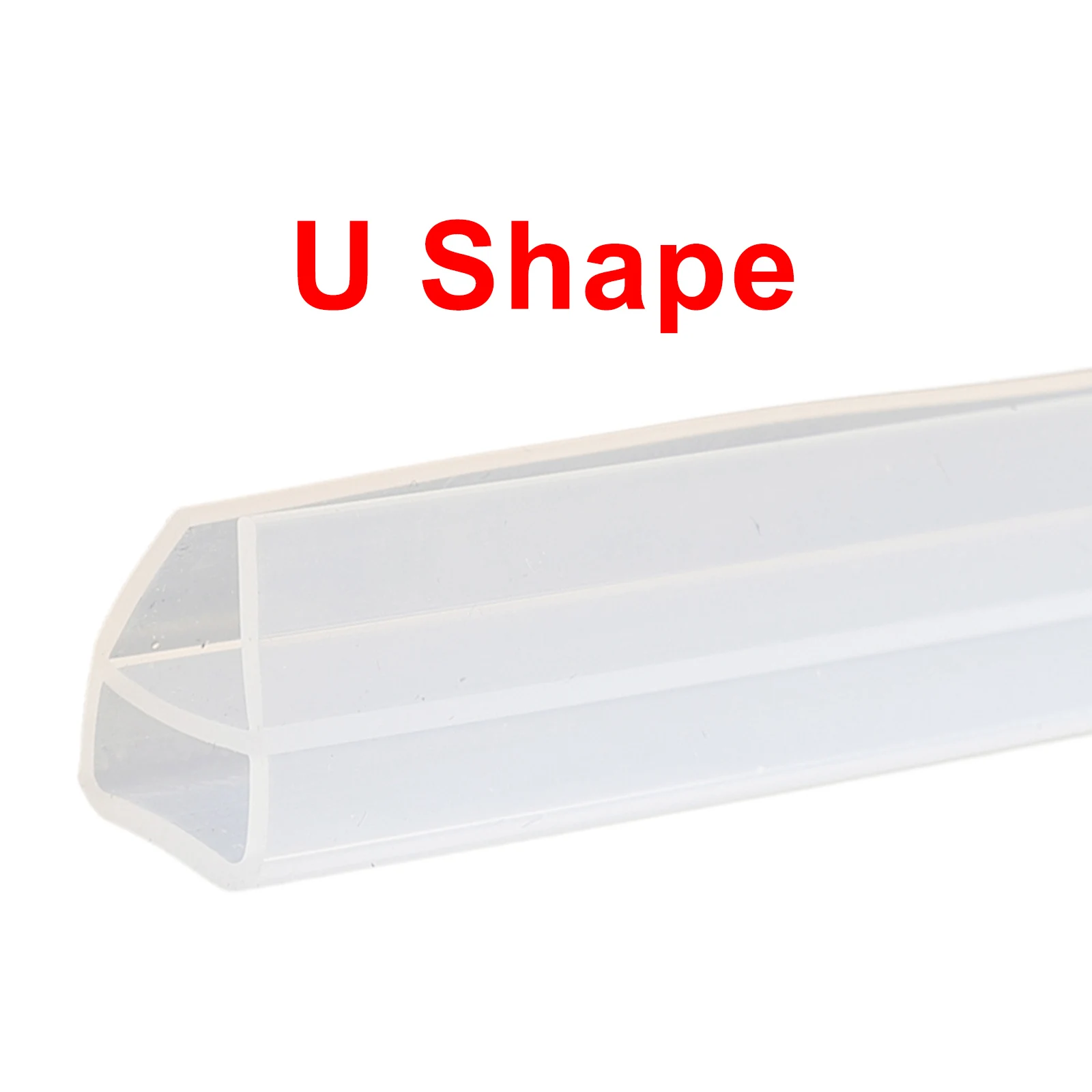 

Seal Strip Screen Door Bathroom Shower Water Silicone F/U Shape 6/8/10/12mm 2M Waterproof,Flexible For Frameless Sliding Showers