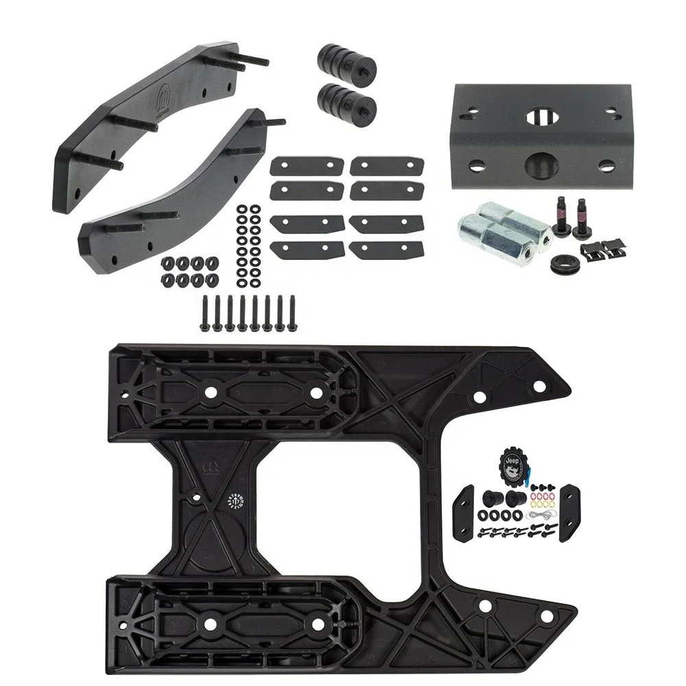 Spare Tire Carrier Tailgate Bracket for 2018-2021 Jeep JL Wrangler Hinge Reinforcement Kits Accommodates 35