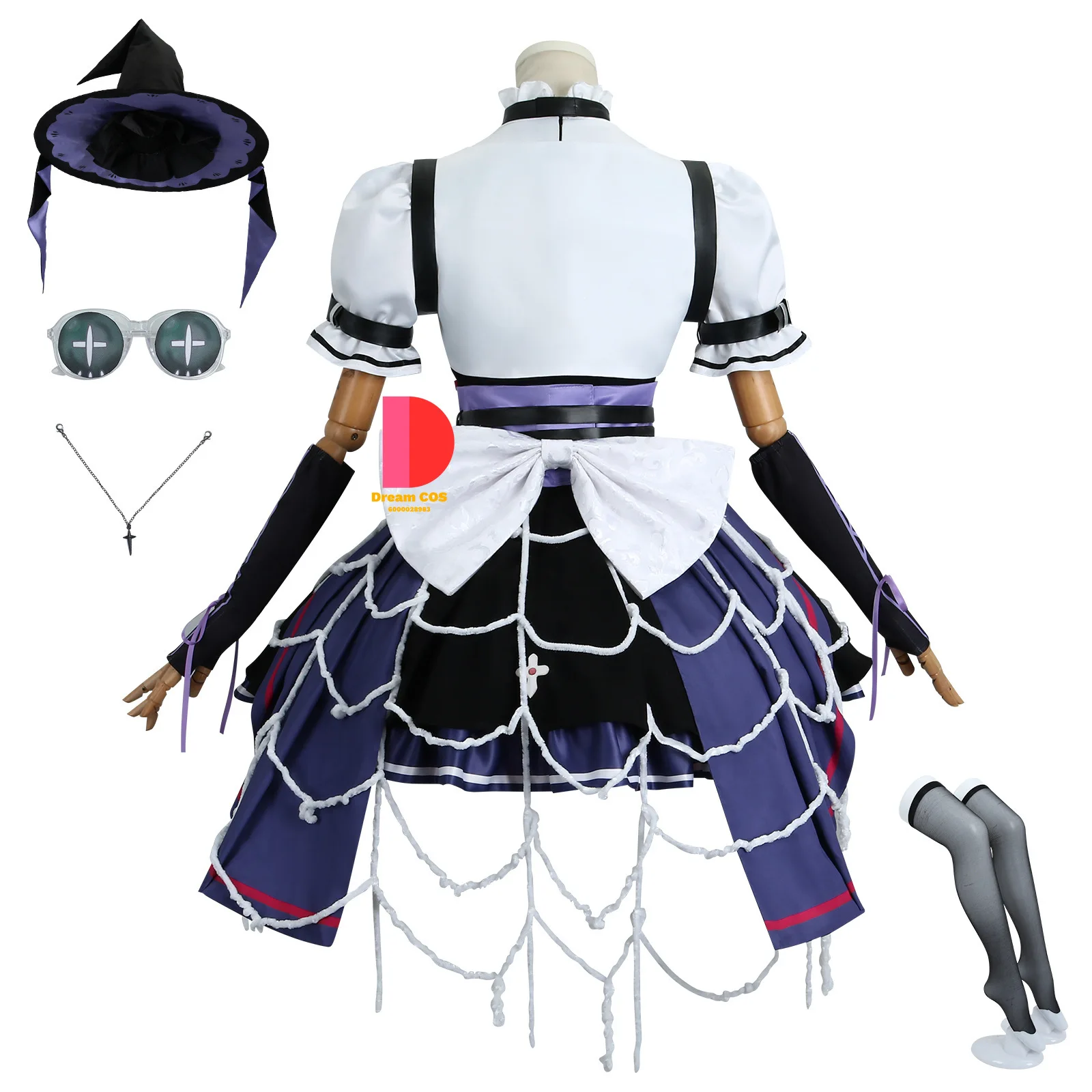 アイデンティティ V ガーデナー エマ ウッズ コンサート フェスティバル ロールプレイング アニメ スタイル ゲーム コスプレ衣装 完全な女性の衣装 美しい