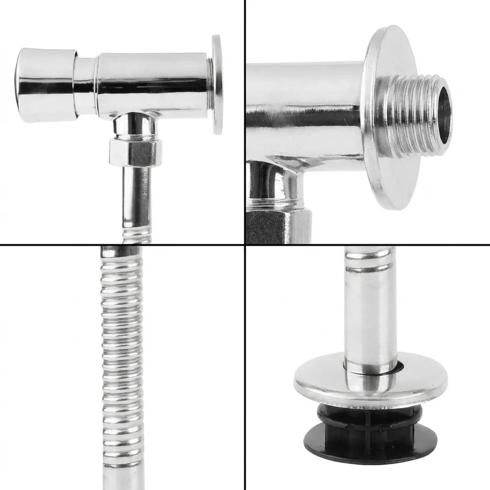 Toilet Flush Valve Urinal Flush Valve DN15 For Home for hotel Manual Pressure Flush Washer DN15 To 20mm Chrome Plating