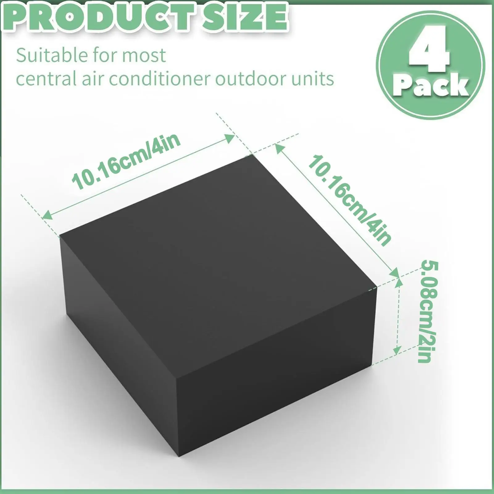 แผ่นกันสั่นสะเทือน แผ่นรองกันสั่นสะเทือน 4 ชิ้น แผ่นรองกันกระแทก กันลื่น สำหรับอุปกรณ์ภายในบ้าน เครื่องอบผ้า เครื่องปรับอากาศภายนอก