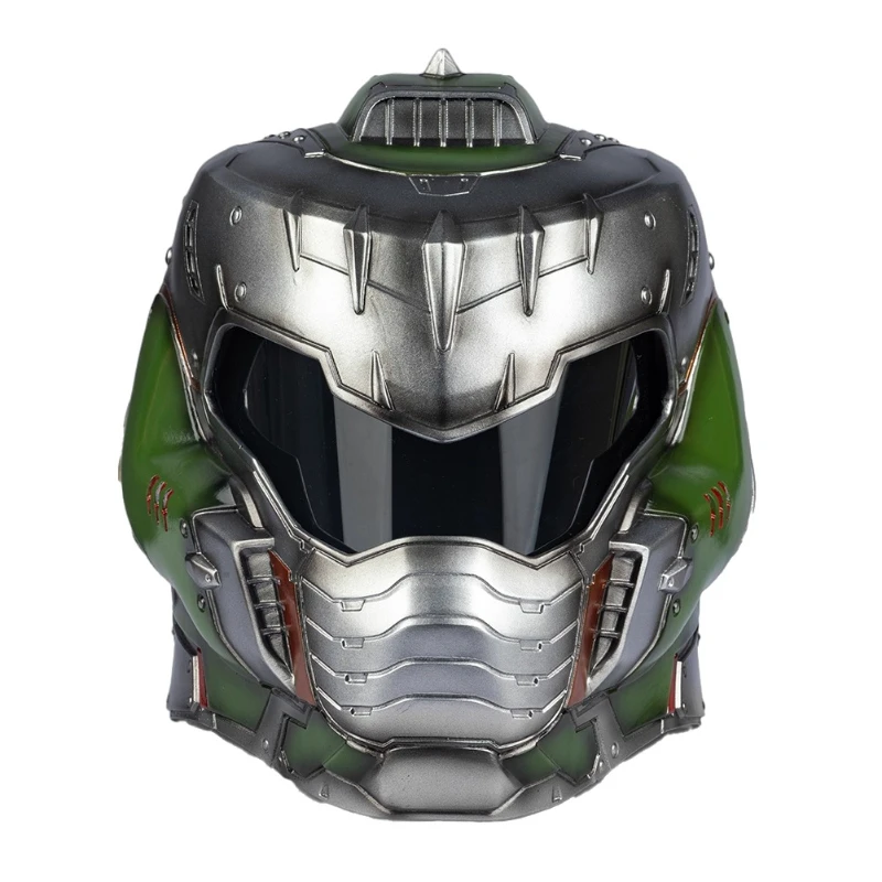 الراتنج يمكن ارتداؤها خوذة ملهى ليلي مرحلة الأداء بار قناع مهرجان الهالوين تأثيري قبعة #5