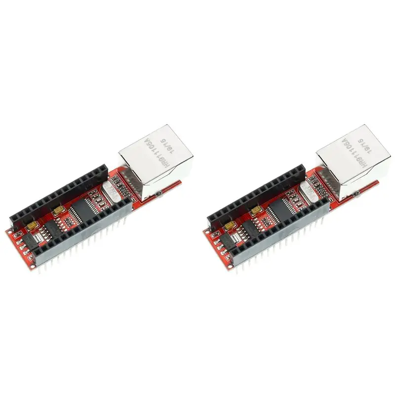

2X Ethernet-модуль ENC28J60 V1.0 для Arduino Nano, совместимый с Arduino Nano 3.0, сетевой модуль RJ45