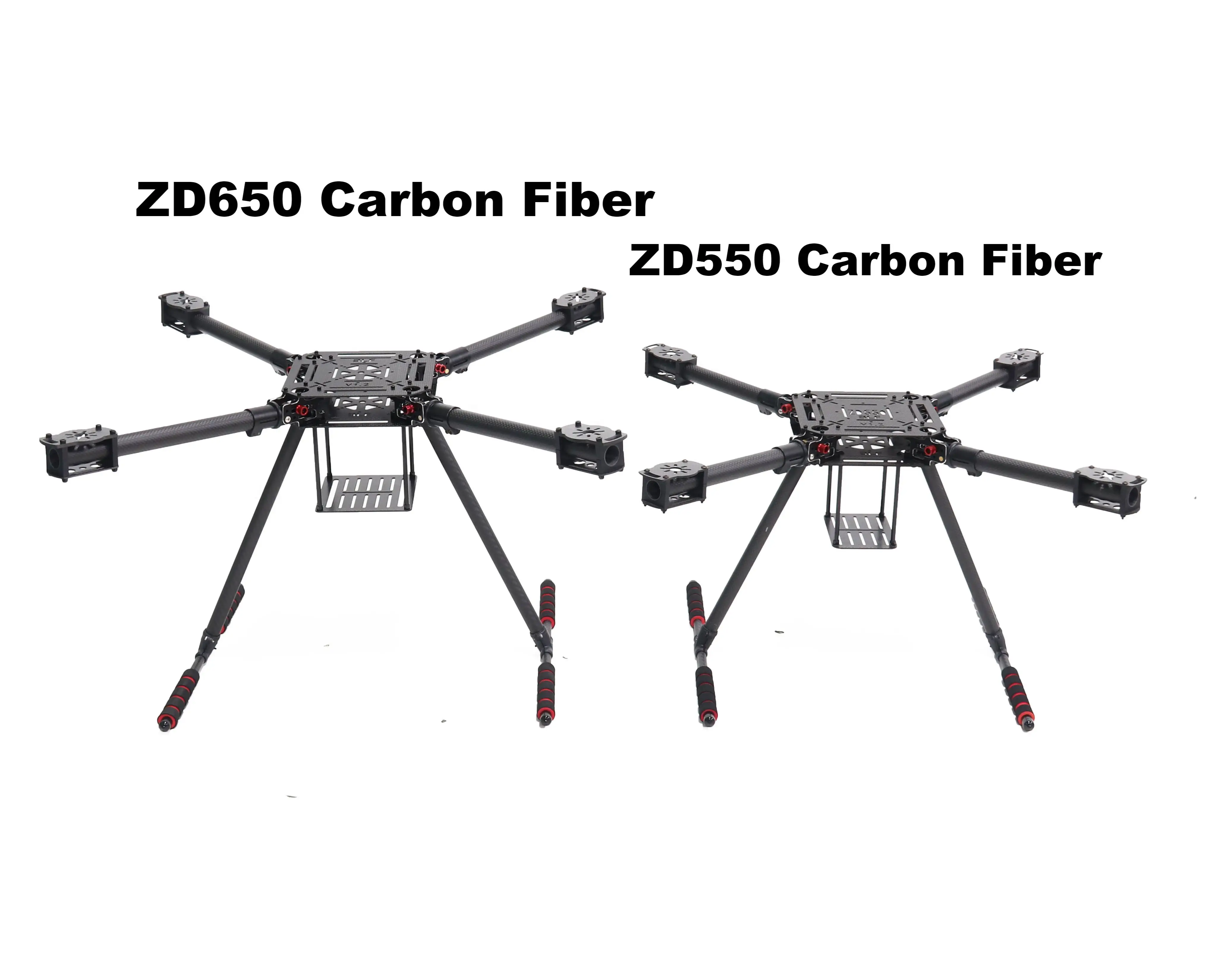 

Happy ZD550 550mm/ZD650 650mm Carbon fiber Quadcopter Frame FPV Quad with Carbon Fiber Landing Skid F550