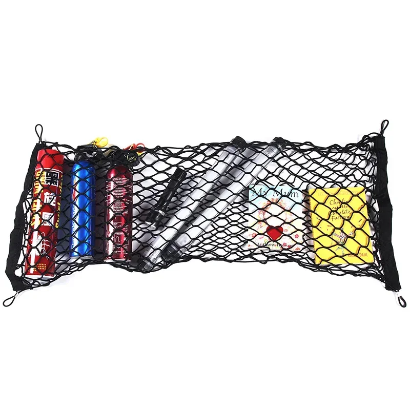 For 2013-18 Nissan Pathfinder Car Trunk Double-layer Vertical Gear Net Pocket Storage Bag Car Interior Modification Accessories