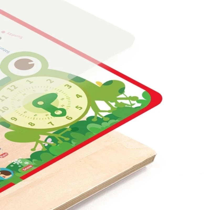 어린이 일일 달력 내 달력 시계판 어린이용 장난감 선물 3+ 15UB